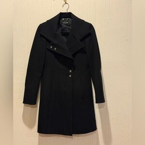 GUESS Women's Black Wool Coat